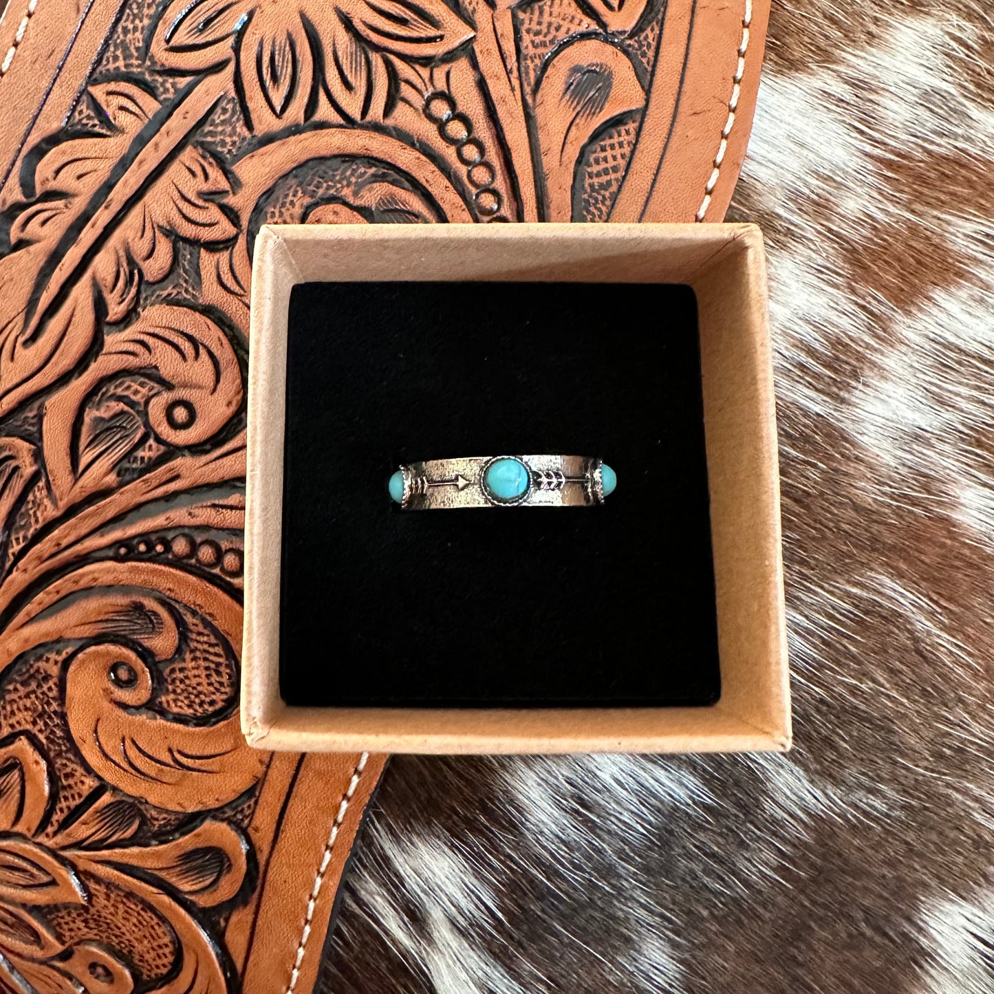 Turquoise Arrows Ring