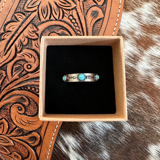 Turquoise Arrows Ring