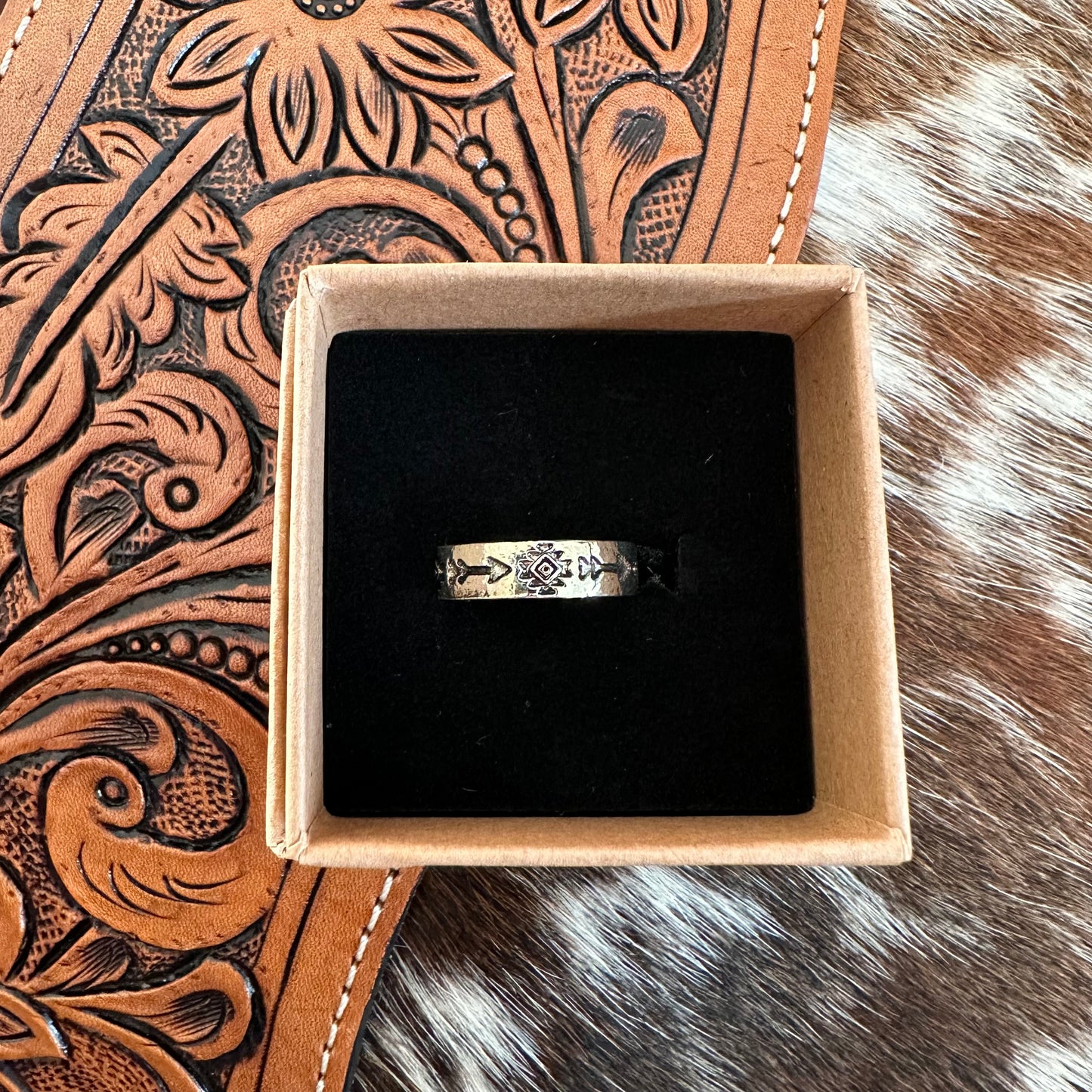 Silver Arrows Band Ring