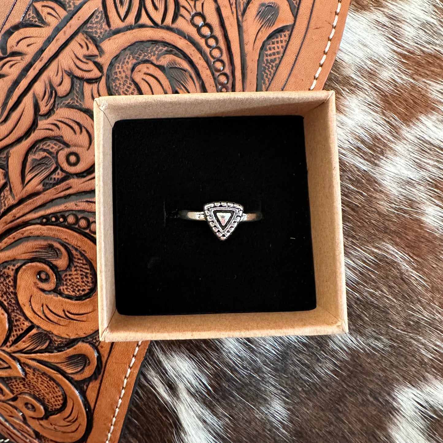 Silver Triangle Ring